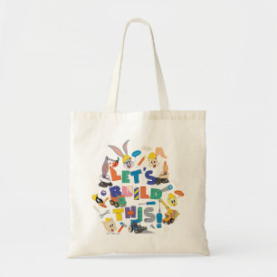 Bolsa Tote BUGS BUNNY BUILDERS™  Colagem "Vamos Construir Ist