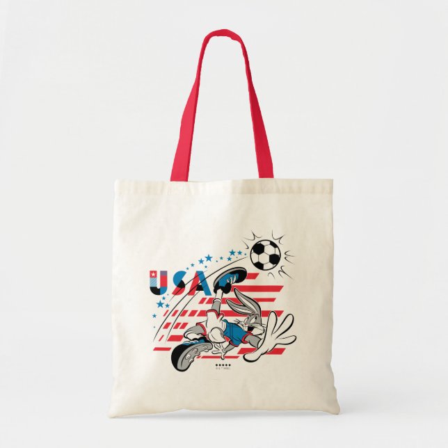Bolsa Tote BUGS BUNNY™ Time EUA Futebol Gráfico (Frente)