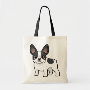 Bolsa Tote Buldogue francês dos desenhos animados