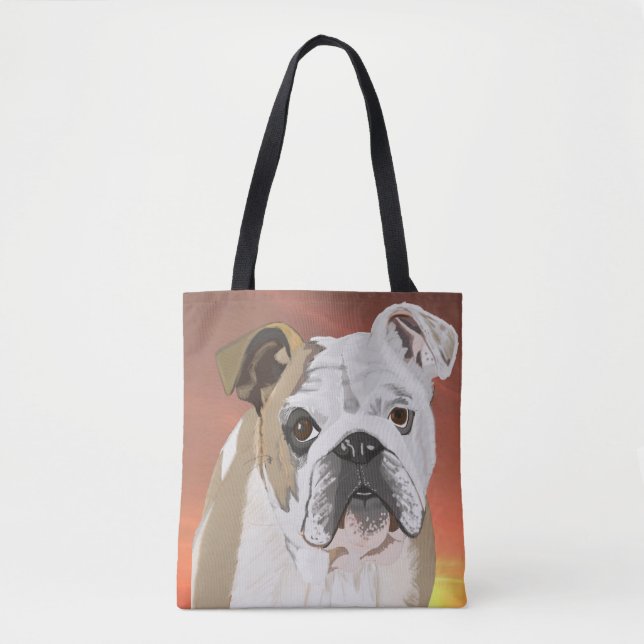 Bolsa Tote Buldogue Inglês (Frente)