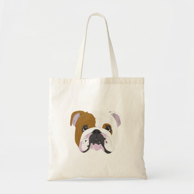 Bolsa Tote Buldogue Inglês (Frente)