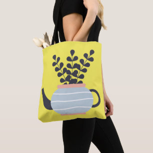 Bolsa Tote Bule simples moderno com pastel vegetal