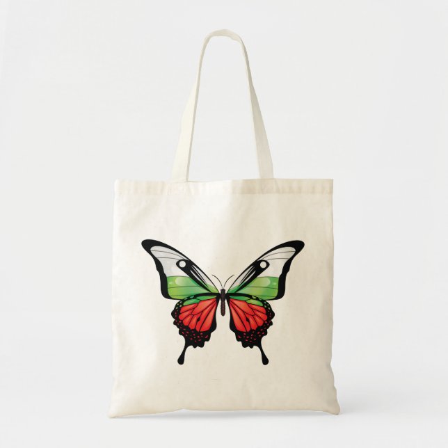 Bolsa Tote Bulgária Vinheta Indicadora da Borboleta (Frente)