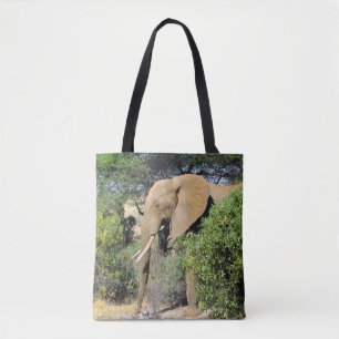 Bolsa Tote Bull Elephant - African Wildlife