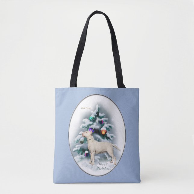Bolsa Tote Bull Terrier Natal (Frente)