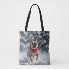 Bolsa Tote Bulldog Elegante francês para os ombros