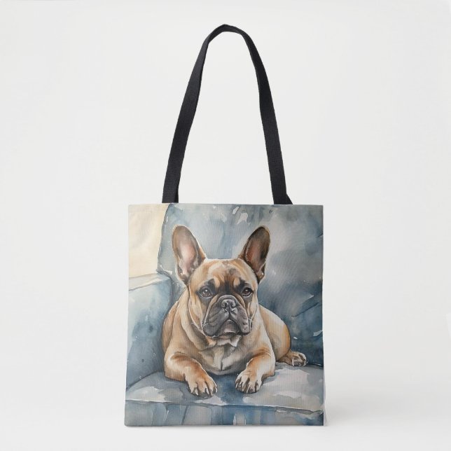 Bolsa Tote Bulldog Francês (Frente)