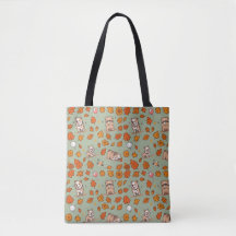 Bolsa Tote Bulldog Halloween Kawaii Cachorro Fofo 