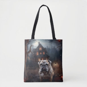 Bolsa Tote Bulldog Halloween Scary
