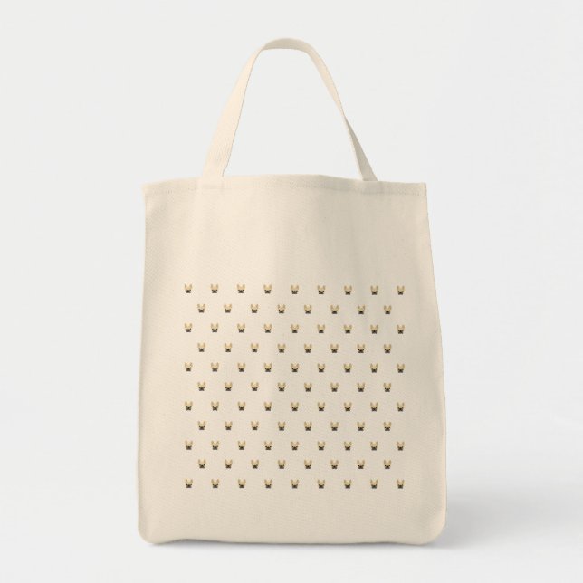 Bolsa Tote Bulldog Tote Bags Francês (Frente)