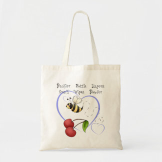 Bolsa Tote Bumble Bee Cherry Blue Heart Supply