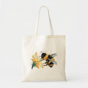 Bolsa Tote Bumble Bee coletando pólen
