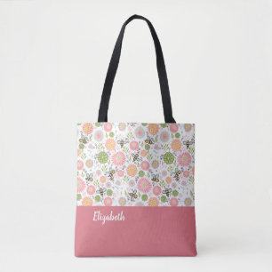 Bolsa Tote Bumblebee Floral