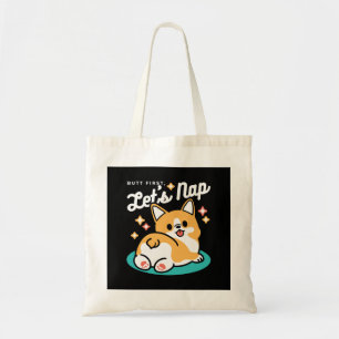 Bolsa Tote Bumbum de Corgi e Víblias de Nap - Cachorro Dormin