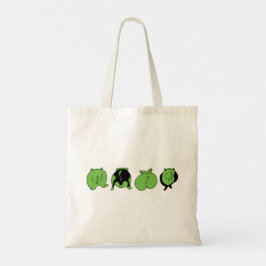 Bolsa Tote Bumbuns de Hamster Verde