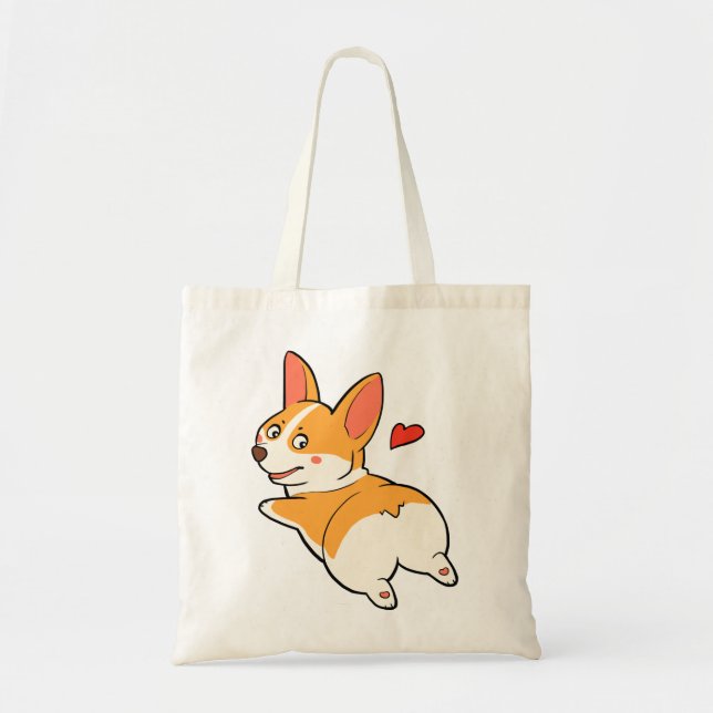 Bolsa Tote Bumbuns do Corgi (Frente)