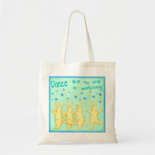 Bolsa Tote Bunnies Dançam Como se ninguém estivesse assistind