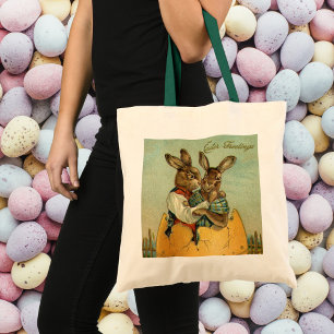 Bolsa Tote Bunnies em um Ovo Dourado, Páscoa vitoriana veneno