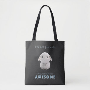 Bolsa Tote Bunny Concentrado Incrível Engraçado Adorável Engr