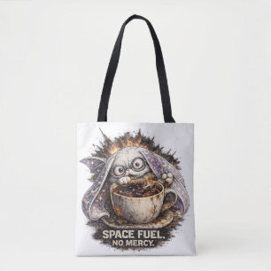 Bolsa Tote Bunny de Combustível Espacial Fofo Café Halloween