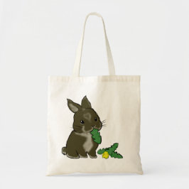 Bolsa Tote Bunny eating dandelion