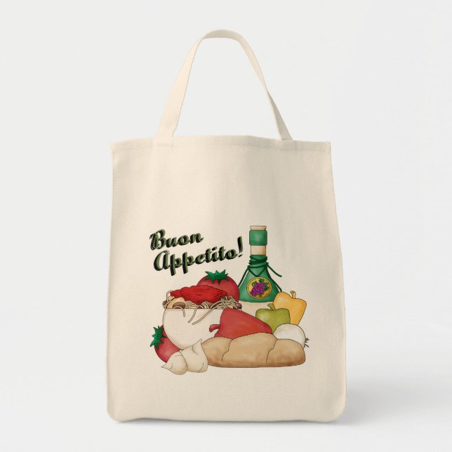 Bolsa Tote Buon Appetito Tote Bag Canvas (Frente)
