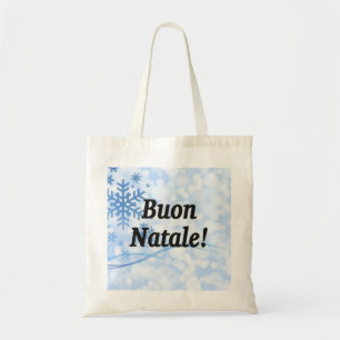 Bolsa Tote Buon Natale! Feliz Natal em Bf italiano
