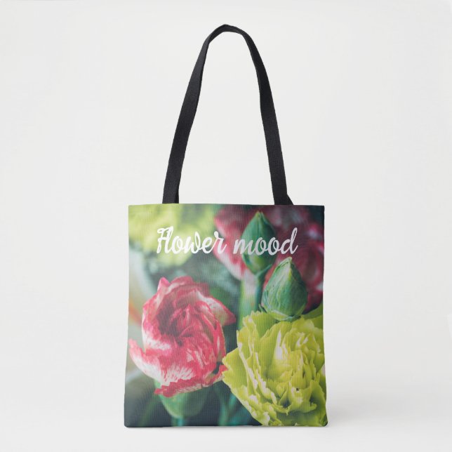 Bolsa Tote Buquê colorido de flores (Frente)