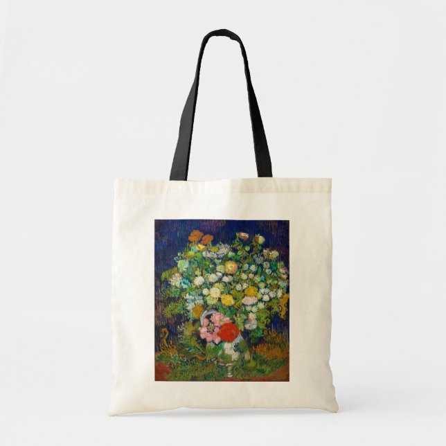 Bolsa Tote Buquê das Flores em um Vaso, Van Gogh (Frente)