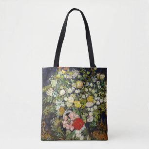 Bolsa Tote Buquê de Flores em Vaso por Vincent Van Gogh