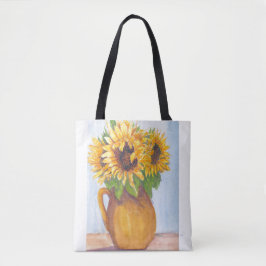 Bolsa Tote Buquê de Girassóis Totebag