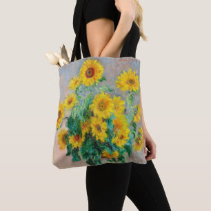 Bolsa Tote Buquê de Sunflower Claude Monet