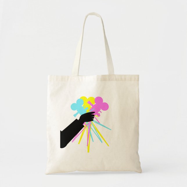 Bolsa Tote Buquê do amor do tecnicolor (Frente)