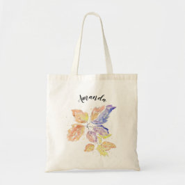 Bolsa Tote Buquê floral de aquarela ,bolsa de mão personaliza