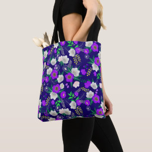 Bolsa Tote Buquê Rústico de Flores Primavera