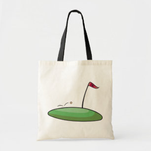 Bolsa Tote Buraco de Putting no Golf Green com Bandeira 18