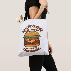 Bolsa Tote Burger é minha feliz citação de vintage