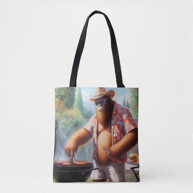 Bolsa Tote Burgers de Griling de Pé Grande (Frente)