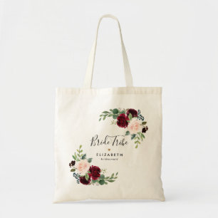 Bolsa Tote Burgundy Blush Floral Bribe