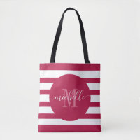 Burgundy Red Monograma Script Moderna Elegante