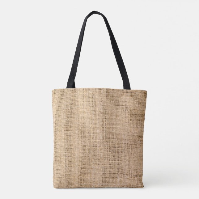 Bolsa Tote Burlap natural (Verso)