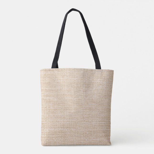 Bolsa Tote Burlap natural (Verso)