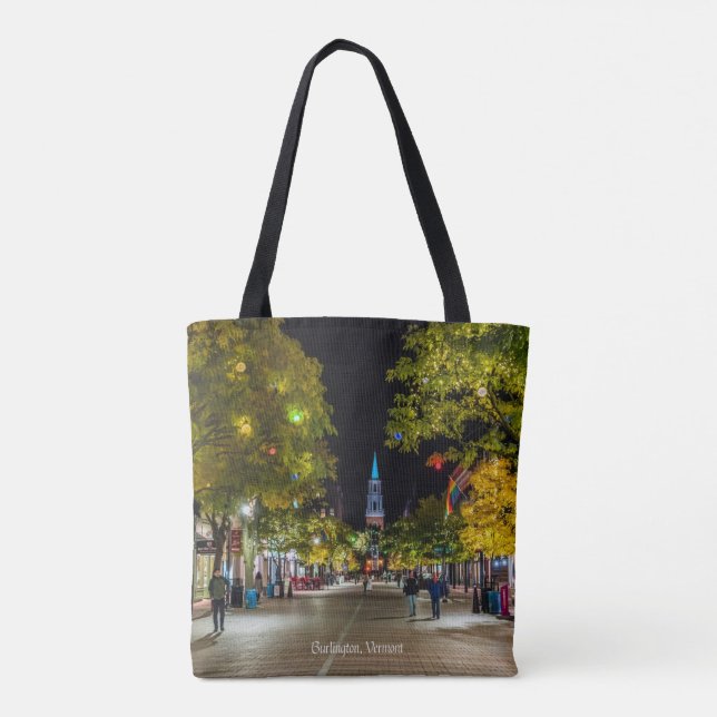 Bolsa Tote Burlington, Vermont cityscape (Verso)