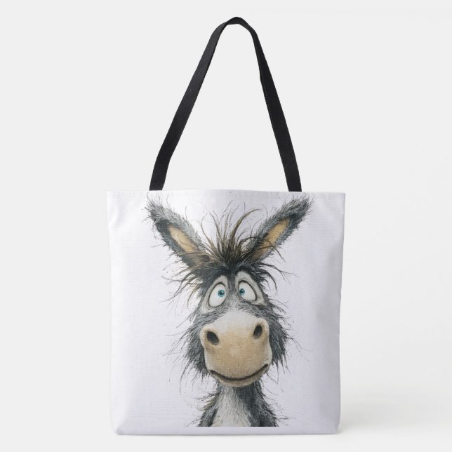 Bolsa Tote Burro excêntrico (Frente)