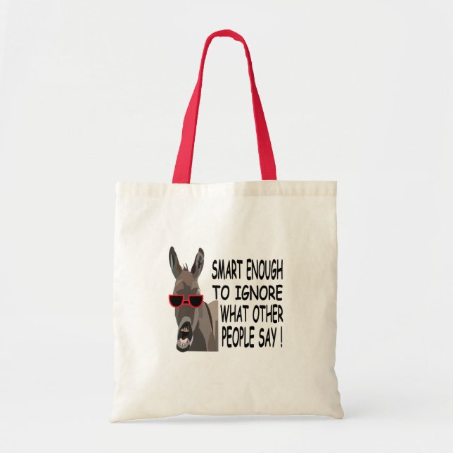 Bolsa Tote Burro Inteligente Legal  (Frente)