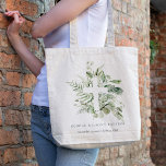 Bolsa Tote Butismo Russo Eucalyptus Fern Foliage Cruzado<br><div class="desc">Para qualquer outra personalização ou qualquer outro item correspondente,  entre em contato comigo em yellowfebstudio@gmail.com</div>