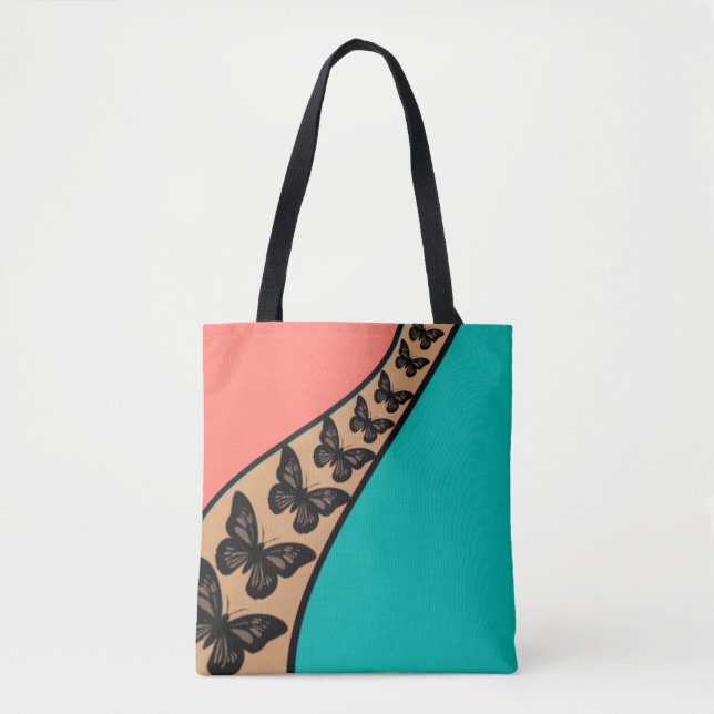 Bolsa Tote Butterfly Flow Abstract Tank Top  (Frente)
