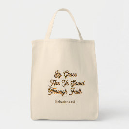Bolsa Tote By Grace are Ye Saved Ephesians 2 Scripture 