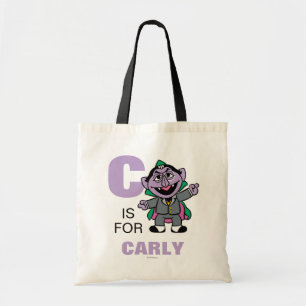 Bolsa Tote C é de Count von Count   Adicione seu nome