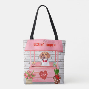 Bolsa Tote Cabaré de Beijos do Dia dos Namorados do Cão Beagl